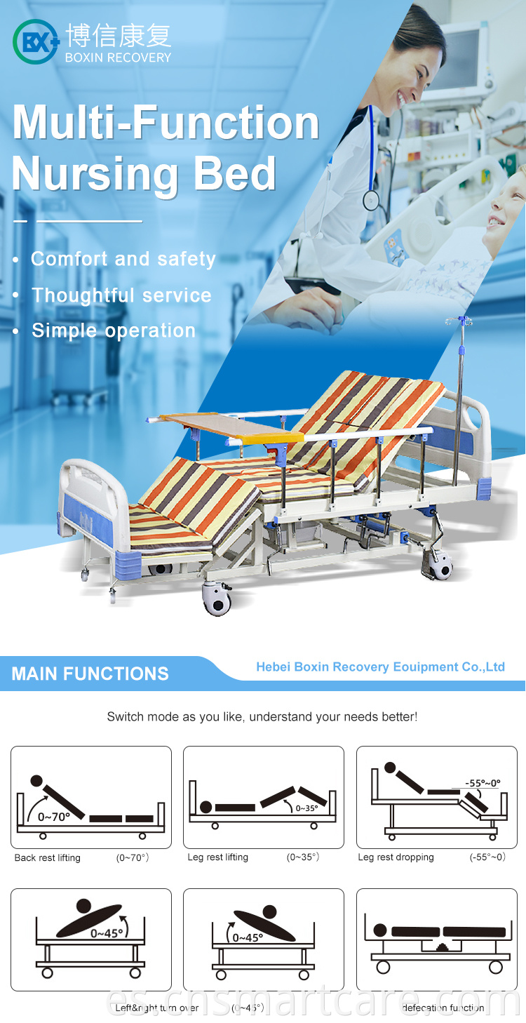 Cheap price adjustable hospital nursing bed